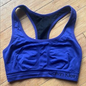Calvin Klein Blue Sports Bra